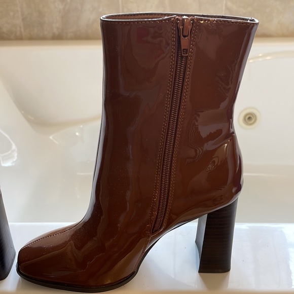 Booties! Shiny tan/brown color!! Brand new! - Picture 2 of 8